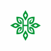 Letter H Leaf Logo Template