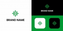 Letter H Leaf Logo Template Screenshot 1