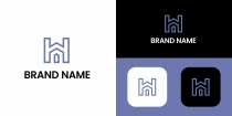 Letter H Home Logo Template Screenshot 1