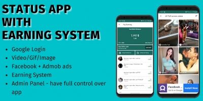 Status App With Earning system Android