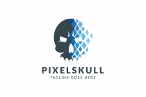 Pixel Skull Logo Screenshot 1