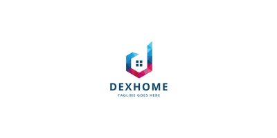 Letter D Real Estate Dexhome Logo