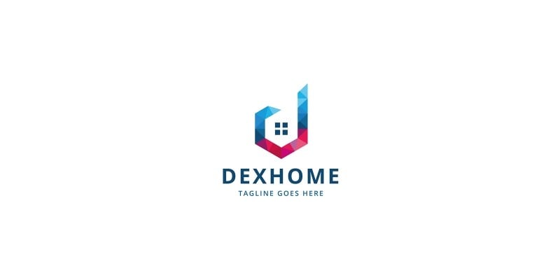 Letter D Real Estate Dexhome Logo