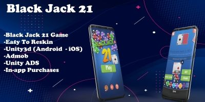 Black jack 21 - Unity Source Code