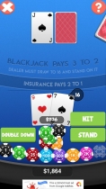 Black jack 21 - Unity Source Code Screenshot 3