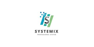 System - Letter S  Logo