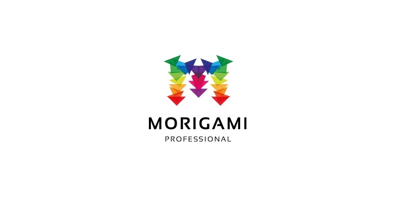 Morigami Letter M Logo