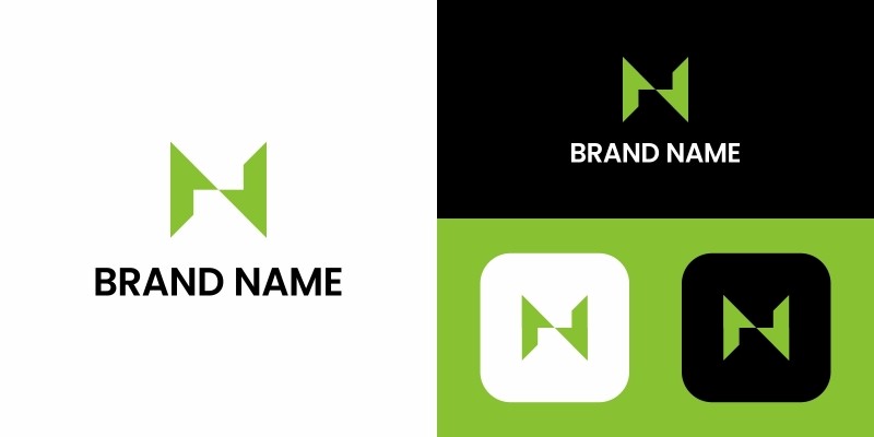Letter N Logo Design Template