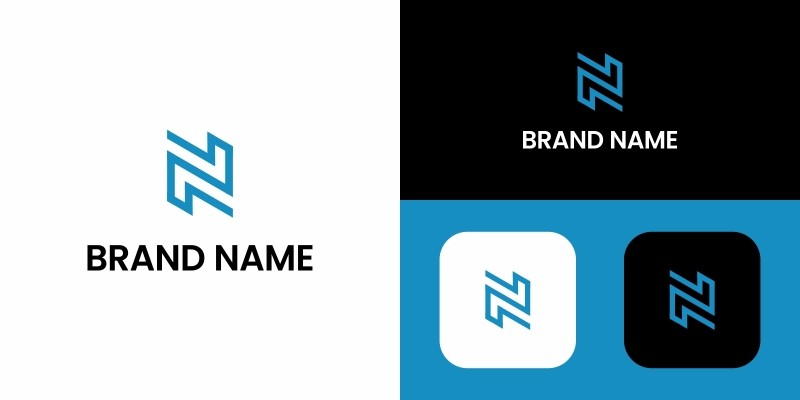 Letter N Logo Modern Design Template