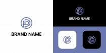 Letter P Logo Cicle Design Template Screenshot 1