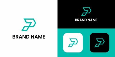 Letter P Logo Line Design Template