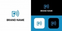Letter P Logo Wifi Design Template Screenshot 1
