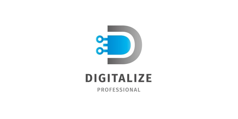 Digital - Letter D Logo