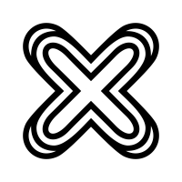 Modern Letter X Logo