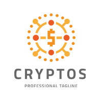 Crypto Digital Coin Logo