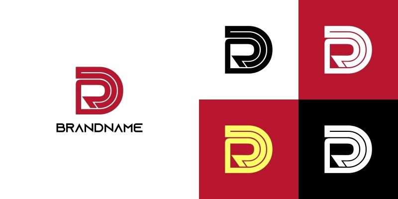 Cool Letter DR or RD Logo