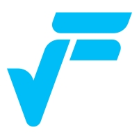 Letter F and Checkmark Logo