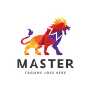 Lion Master Professional Logo