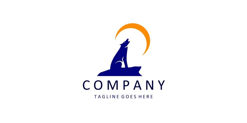 Wolf Logo - Simple and modern animal logo