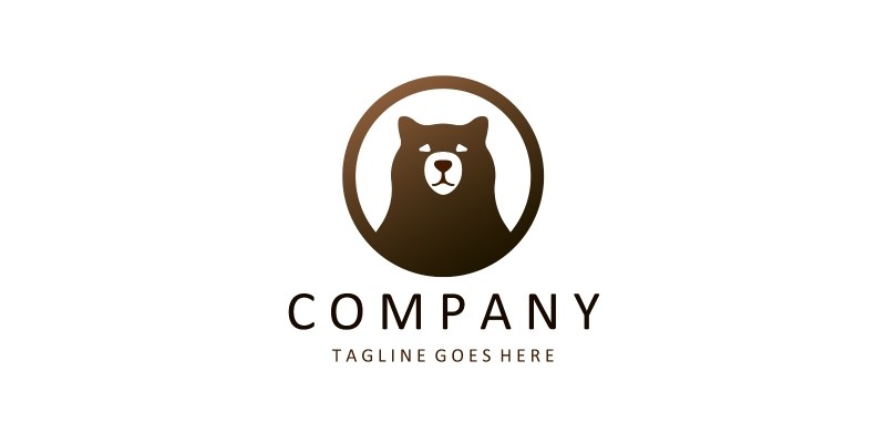 Bear Vector Logo Design Template