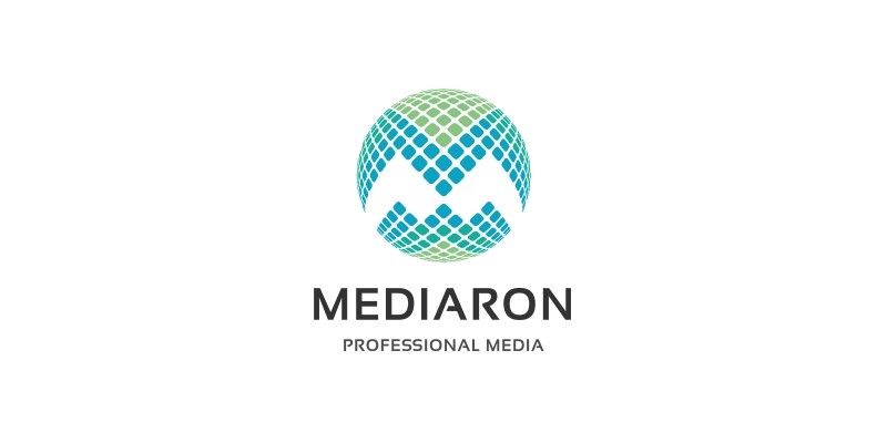 Media Round - Letter M Logo