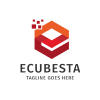 Letter E - Electro Cube Logo