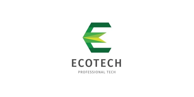 Letter E - Ecotech Logo