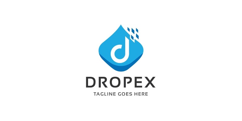 Letter D - Drop Logo