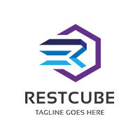 Letter R - Cube Logo