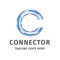 Letter C - Connector Logo