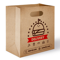 Delivery Paperbag  Mockup