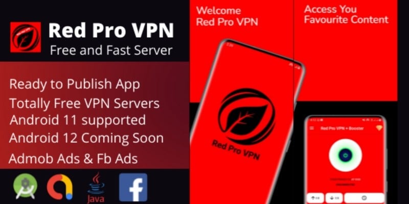 Red Pro VPN  -  Android App Template