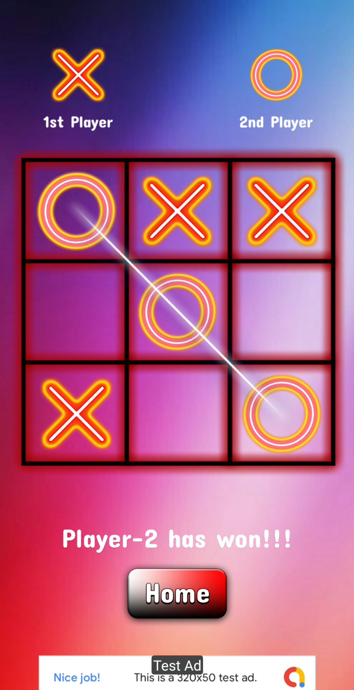 Tic Tac Toe Glow - Puzzle Game android iOS apk download for free