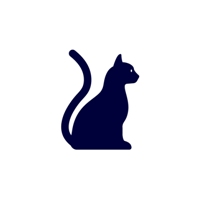 Cat vector logo design template