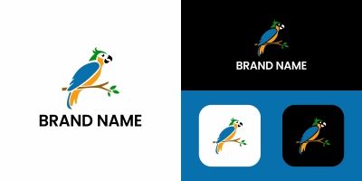 Bird Parrot Logo Design Template