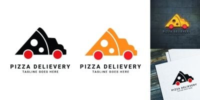 Pizza Delivery Logo Template