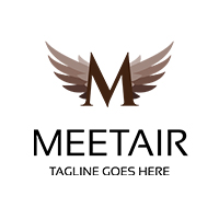 Letter M - Meetair Logo