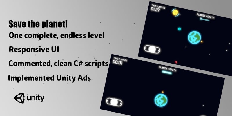 Save the planet - Complete Unity Game