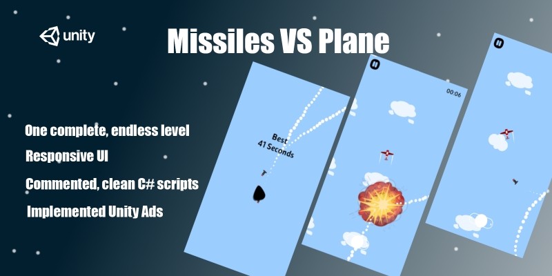 Missiles VS Plane - Complete Unity Game