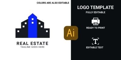 Real Estate or  Construction Company Logo Template