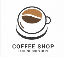 Coffee Shop Logo Template Screenshot 1