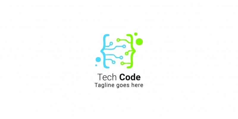 Tech Code Logo Template