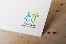 Tech Code Logo Template Screenshot 3
