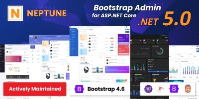 Neptune - .NET 5.0 Admin Dashboard Templates