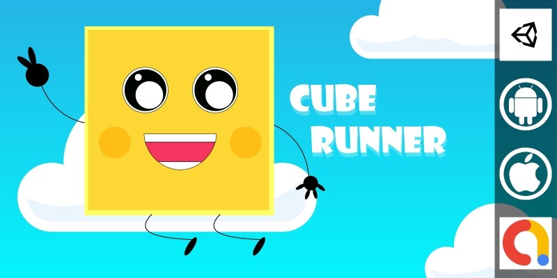 Cube Runner Unity Casual Game Project With Admob