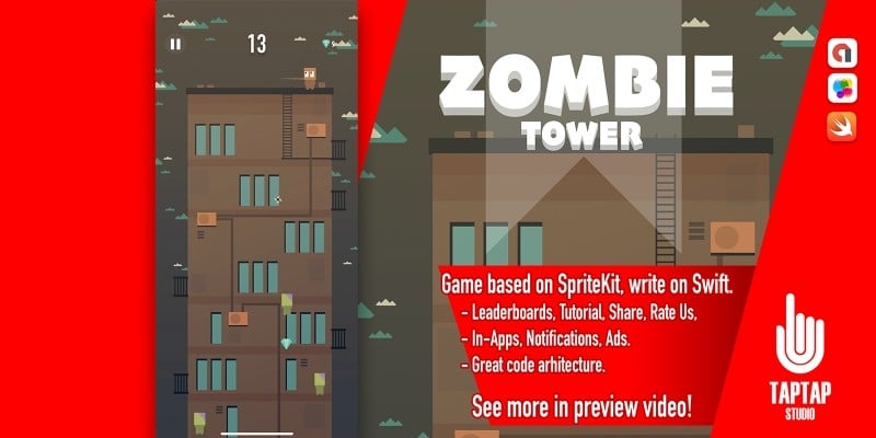 Zombie Tower - iOS Source Code