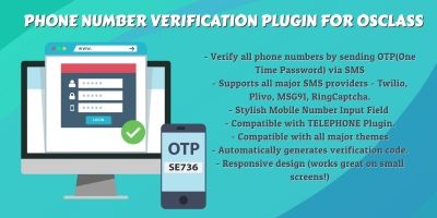 Phone Number Verification Plugin For Osclass 