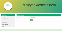 Employee Address Book PHP Script Screenshot 2