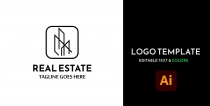 Real Estate Construction Company Logo Template Screenshot 1