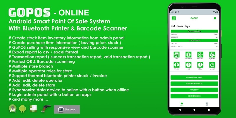 GoPOS Online -  Android Smart Point Of Sale System